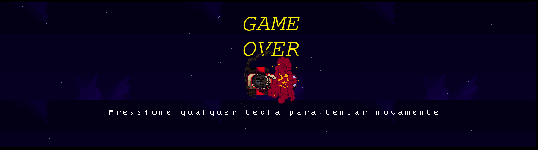 Tela de Game Over